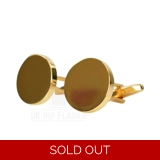 Cufflinks - Round - Gold Cufflinks - Round - Gold