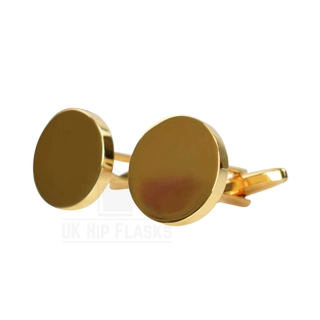 Cufflinks - Round - Gold