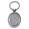 Keyring - Oval - Silver