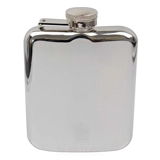 6oz Shiny Hip Flask - Capped