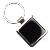 Keyring - Square - Black