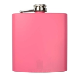 6oz Matt Pink Hip Flask