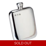 4oz Victorian Pewter Hip Flask