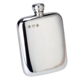 5½oz Victorian Pewter Hip Flask