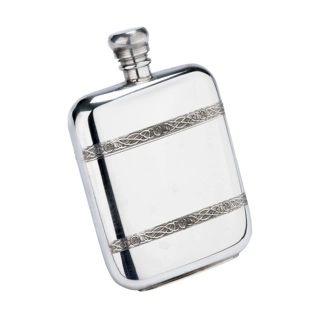 4oz Celtic Pewter Hip Flask
