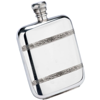 5½oz Celtic Pewter Hip Flask