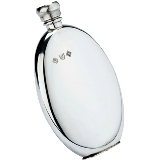 4oz Oval Pewter Hip Flask