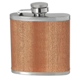 3oz Wood Hip Flask - Dark