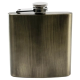 6oz Brushed Brown Hip Flask
