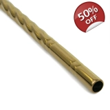 Steel - Twist Straight Straw - Gold