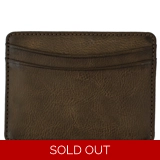 Credit Card Holder - PU - BROWN