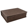 Hip Flask Gift Set - PU Leather - Dark Brown