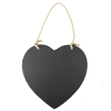 Slate Hanging Notice Board - Heart