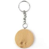 Keyring - Beech Wood - Round - Small