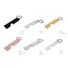 Acrylic Keyring - Rectangle with Hollow Heart