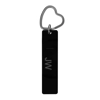 Acrylic Keyring - Rectangle - Black