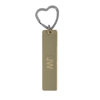 Acrylic Keyring - Rectangle - Gold Mirror