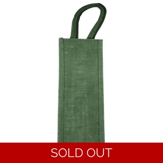 Jute Bottle Bag - Green