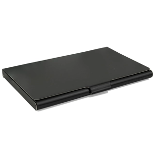 Business Card Holder - Steel - Black