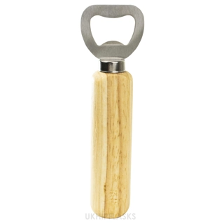 Metal Bottle Opener With a Wood Handle