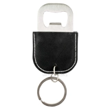 Keyring Bottle Opener with PU Cover - ..
