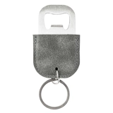 Keyring Bottle Opener with PU Cover - ..
