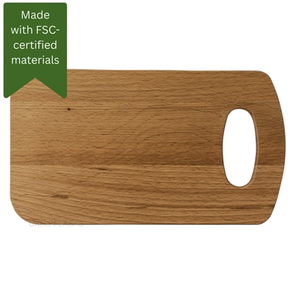 Beech Wood - Curved - Rectangular - Small - Chopping Board
