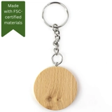 Keyring - Beech Wood - Round - Small Keyring - Beech Wood - Round - Small