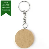 Keyring - Beech Wood - Round - Small Keyring - Beech Wood - Round - Small