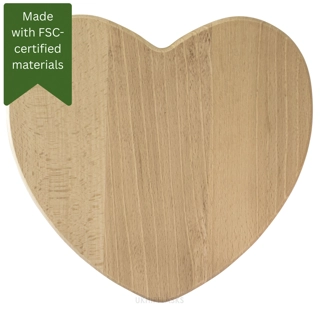 Beech Wood - Heart - Medium - Untreate.. Beech Wood - Heart - Medium - Untreate..