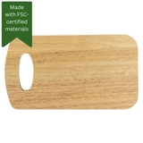 Hevea Wood Board with Handle - Small