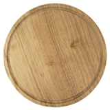 Hevea Wood Board Round - Grooved - Large