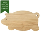 Hevea Chopping Board - Pig