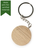 Hevea Wood Key Chain