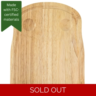 Hevea Egg Board - 2 Holes - Grooved Hevea Egg Board - 2 Holes - Grooved