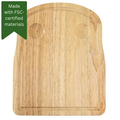 Hevea Egg Board - 2 Holes - Grooved