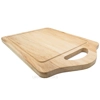 Hevea Wood Grooved Board with Handle - Medium