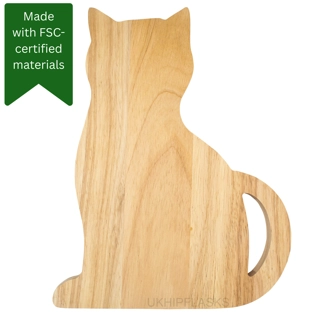 Hevea Chopping Board - Cat Hevea Chopping Board - Cat