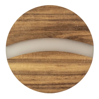 Acacia and Resin Coaster - Clear- Round
