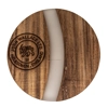 Acacia and Resin Coaster - Clear- Round