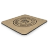 Coaster - Laserable Leatherette (Square) - Light Brown/Black