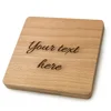 Thick Coaster - Beech Wood - Square
