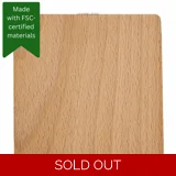 Thick Coaster - Beech Wood - Square