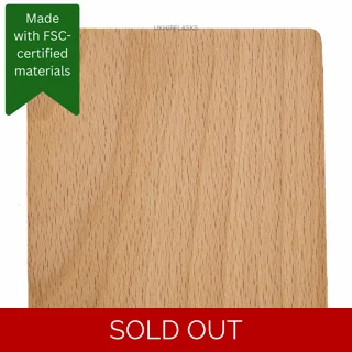Thick Coaster - Beech Wood - Square Thick Coaster - Beech Wood - Square
