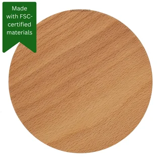 Thick Coaster - Beech Wood - Round Thick Coaster - Beech Wood - Round