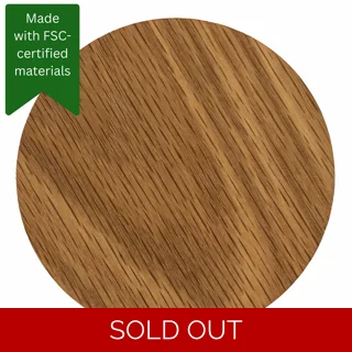 Thick Coaster - Oak Wood - Round Thick Coaster - Oak Wood - Round