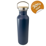 Bamboo Lid Dark Blue Bottle - 750ml