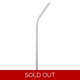Steel - Bent Straw - White