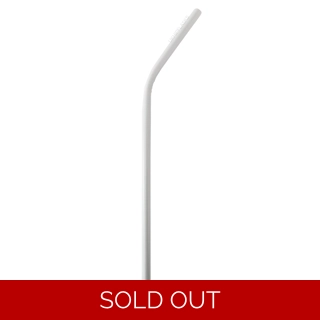 Steel - Bent Straw - White