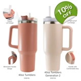 40oz Tumbler with Straw Lid